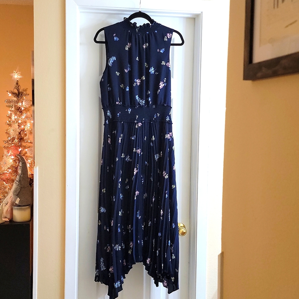 Mock Neck Floral Vince Camuto Dress